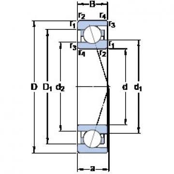 65 mm x 90 mm x 13 mm  SKF 71913 CE/HCP4A Rodamientos de bolas de contacto angular dúplexHT series