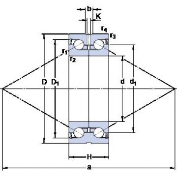 SKF BEAS 030062-2RS Rodamientos de bolas de contacto angular para motores y tornos