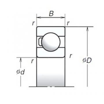 30 mm x 55 mm x 13 mm  NSK 6006T1X Rodamientos de bolas de contacto angular sellados de súper precisión