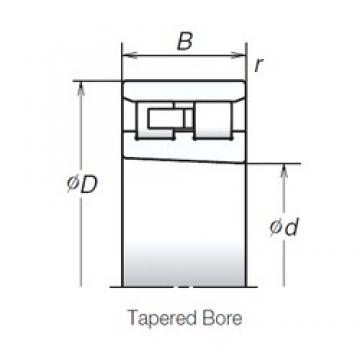 105 mm x 160 mm x 41 mm  NSK NN3021ZTBKR Rodamientos de bolas de contacto angular dúplexHT series