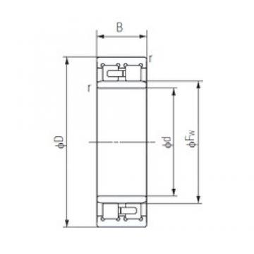 105 mm x 145 mm x 40 mm  NACHI NNU4921 Rodamientos de precisión combinados universales