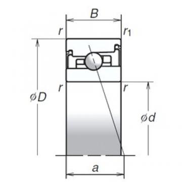 70 mm x 110 mm x 24 mm  NSK 70BER20XV1V Rodamientos de bolas de contacto angular de alta velocidad