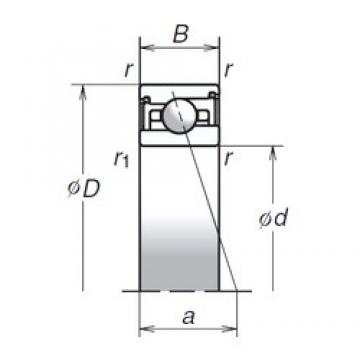 100 mm x 140 mm x 24 mm  NSK 100BER29HV1V Rodamientos de bolas de contacto angular de alta velocidad