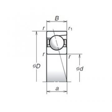 5 mm x 16 mm x 5 mm  NSK 725A Rodamientos de bolas de contacto angular de alta velocidad