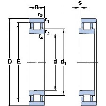 80 mm x 125 mm x 22 mm  SKF N 1016 KPHA/HC5SP Rodamientos de precisión combinados universales