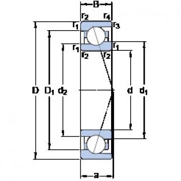 12 mm x 24 mm x 6 mm  SKF 71901 CE/P4A Rodamientos de bolas de contacto angular sellados de súper precisión