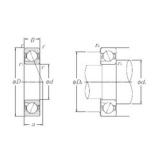 20 mm x 42 mm x 12 mm  NTN BNT004 Rodamientos de precisión DB / DF / DT