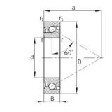 15 mm x 36 mm x 11 mm  FAG 7602015-TVP Rodamientos de bolas de contacto angular para motores y tornos