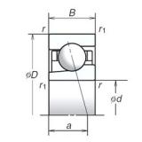 17 mm x 30 mm x 7 mm  NSK 17BGR19H Rodamientos de precisión combinados universales