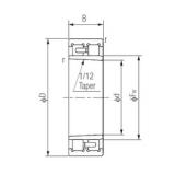 150 mm x 210 mm x 60 mm  NACHI NNU4930K Rodamientos de bolas de contacto angular de alta velocidad