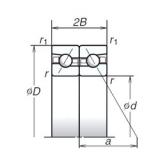 110 mm x 170 mm x 27 mm  NSK 110BAR10H Rodamientos de bolas de contacto angular de alta velocidad