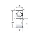 5 mm x 16 mm x 5 mm  NSK 725C Rodamientos de bolas de contacto de cuatro puntos