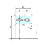 105 mm x 160 mm x 24,75 mm  NACHI 105TBH10DB Rodamientos de bolas de contacto angular dúplexHT series