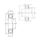 40 mm x 52 mm x 7 mm  NTN 7808C Rodamientos de bolas de contacto angular sellados lubricados con grasa