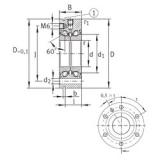 20 mm x 68 mm x 28 mm  INA ZKLF2068-2RS Rodamientos de bolas de contacto angular para motores y tornos