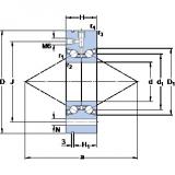 SKF BEAM 017062-2RZ Rodamientos de bolas de contacto angular sellados lubricados con grasa