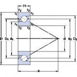 SKF BSD 3062 C rodamientos de bolas de contacto angular dúplex